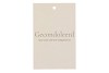 GIFT BOUQUET CARD GECONDOLEERD OFFWHITE 6X9CM P/25
