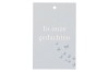 GIFT BOUQUET CARD GEDACHTEN GREY 6X9CM P/25