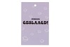 GIFT BOUQUET CARD GESLAAGD LILAC 6X9CM P/25
