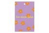 GIFT BOUQUET CARD BOSJE GELUK PURPLE 6X9CM P/25
