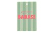 GIFT BOUQUET CARD BADASS GREEN 6X9CM P/25