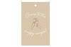 GIFT BOUQUET CARD CHEERS SAND 6X9CM P/25