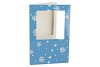 GIFT TILE CARD SNOWFLAKE DARK BLUE 21X14X1CM