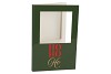 GIFT TILE CARD HO HO HO GREEN 21X14X1CM