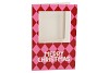 GIFT TILE CARD MERRY CHRISTMAS PINK 21X14X1CM