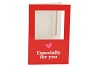 GIFT TILE CARD ESPECIALLY FOR YOU RED 21X14X1CM