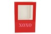 GIFT TILE CARD XOXO RED 21X14X1CM