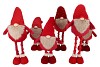 GNOME RED DECO WITH LONG LEGS ASS 21X60X100CM