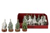SILK X-MAS TREE DISPLAY 4 FINISH ASS 5X11CM