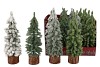 SILK X-MAS TREE DISPLAY 4 FINISH ASS 8X25CM