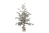 SILK X-MAS TREE SNOW LIGHT CHAIN JUTE 60X120CM