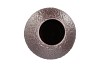 EVORA METALLIC GREY VASE TUBE 25X25X39CM