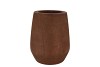 WOODY DARK NATURAL BROWN VASE 24X24X29CM