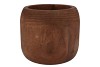 WOODY DARK NATURAL BROWN POT 33X33X27CM