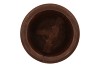 WOODY DARK NATURAL BROWN POT 33X33X27CM