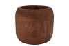 WOODY DARK NATURAL BROWN POT 28X28X23CM