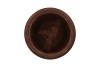 WOODY DARK NATURAL BROWN POT 28X28X23CM