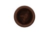 WOODY DARK NATURAL BROWN POT 23X23X18CM
