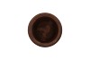 WOODY DARK NATURAL BROWN POT 18X18X14CM