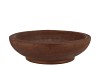 WOODY DARK NATURAL BROWN BOWL ROUND 35X35X9CM