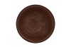 WOODY DARK NATURAL BROWN BOWL ROUND 35X35X9CM