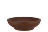 WOODY DARK NATURAL BROWN BOWL ROUND 29X29X9CM