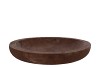 WOODY DARK NATURAL BROWN PLATE 42X42X6CM