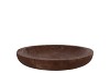 WOODY DARK NATURAL BROWN PLATE 35X35X6CM