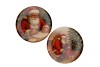 MELAMINE PRINT RED PLATE X-MAS SANTA ASS 33X33CM