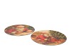 MELAMINE PRINT RED PLATE X-MAS SANTA ASS 33X33CM