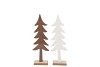 LAUREN BROWN WHITE X-MAS TREE WOOD 7X4X21CM