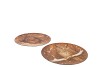 MELAMINE PRINT BROWN PLATE OWL SQUIRREL ASS 28X28CM