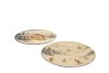 MELAMINE PRINT BROWN PLATE SNOW AND CABIN ASS 28X28CM