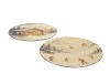 MELAMINE PRINT BROWN PLATE SNOW AND CABIN ASS 33X33CM