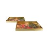 MELAMINE PRINT RED TRAY RECTANGLE SANTA ASS 40X26X4CM