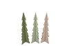 FELT GREEN BEIGE X-MAS TREE ASS 9X25CM