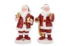 LESLY RED SANTA CLAUS DECO ASS 14X11X27CM