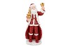 LESLY RED SANTA CLAUS DECO 19X16X37CM