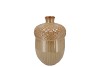 MIKA CARAMEL VASE ACORN 11X11X16CM