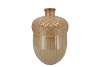 MIKA CARAMEL VASE ACORN 17X17X26CM