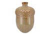 MIKA CARAMEL VASE ACORN 24X24X36CM