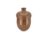 MIKA BROWN VASE ACORN 11X11X16CM