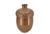 MIKA BROWN VASE ACORN 17X17X26CM
