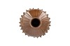 MIKA BROWN VASE CHESTNUT 16X16X17CM