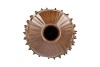 MIKA BROWN VASE CHESTNUT 24X24X24CM