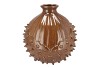 MIKA BROWN VASE CHESTNUT 36X36X37CM