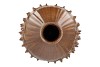 MIKA BROWN VASE CHESTNUT 36X36X37CM