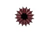 JUNA PURPLE VASE LONG STRUCTURE 19X19X25CM