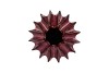JUNA PURPLE VASE STRUCTURE 23X23X20CM