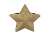 MIKA STAR GOLD VASE X-MAS 32X12X30CM